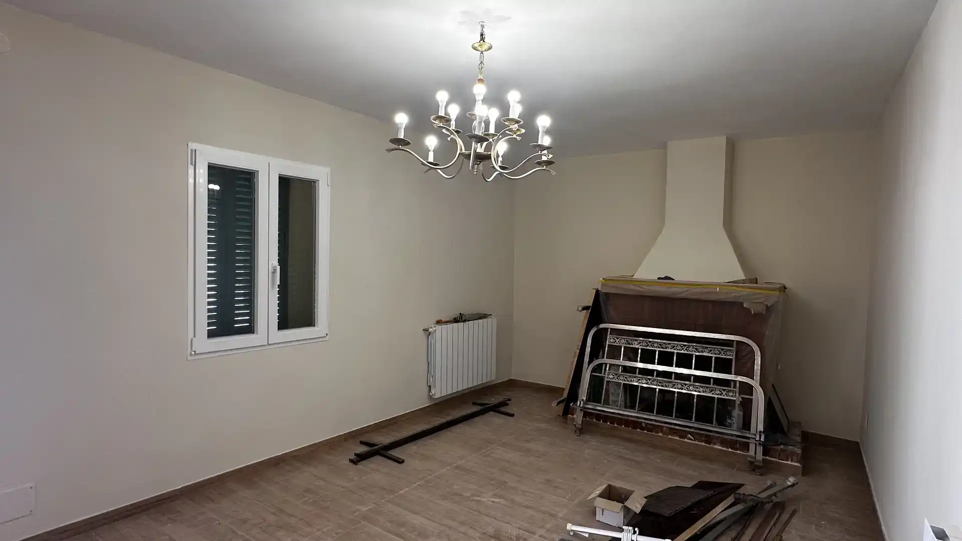 Sala d'estar de Casa adosada en venda en Cerezo de Abajo amb Parquet