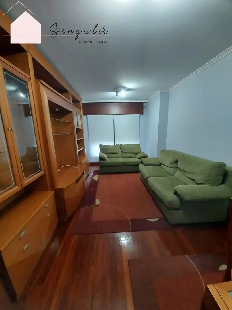 Wohnzimmer von Wohnung zur Miete in Vigo  mit Heizung, Parkett und Terrasse