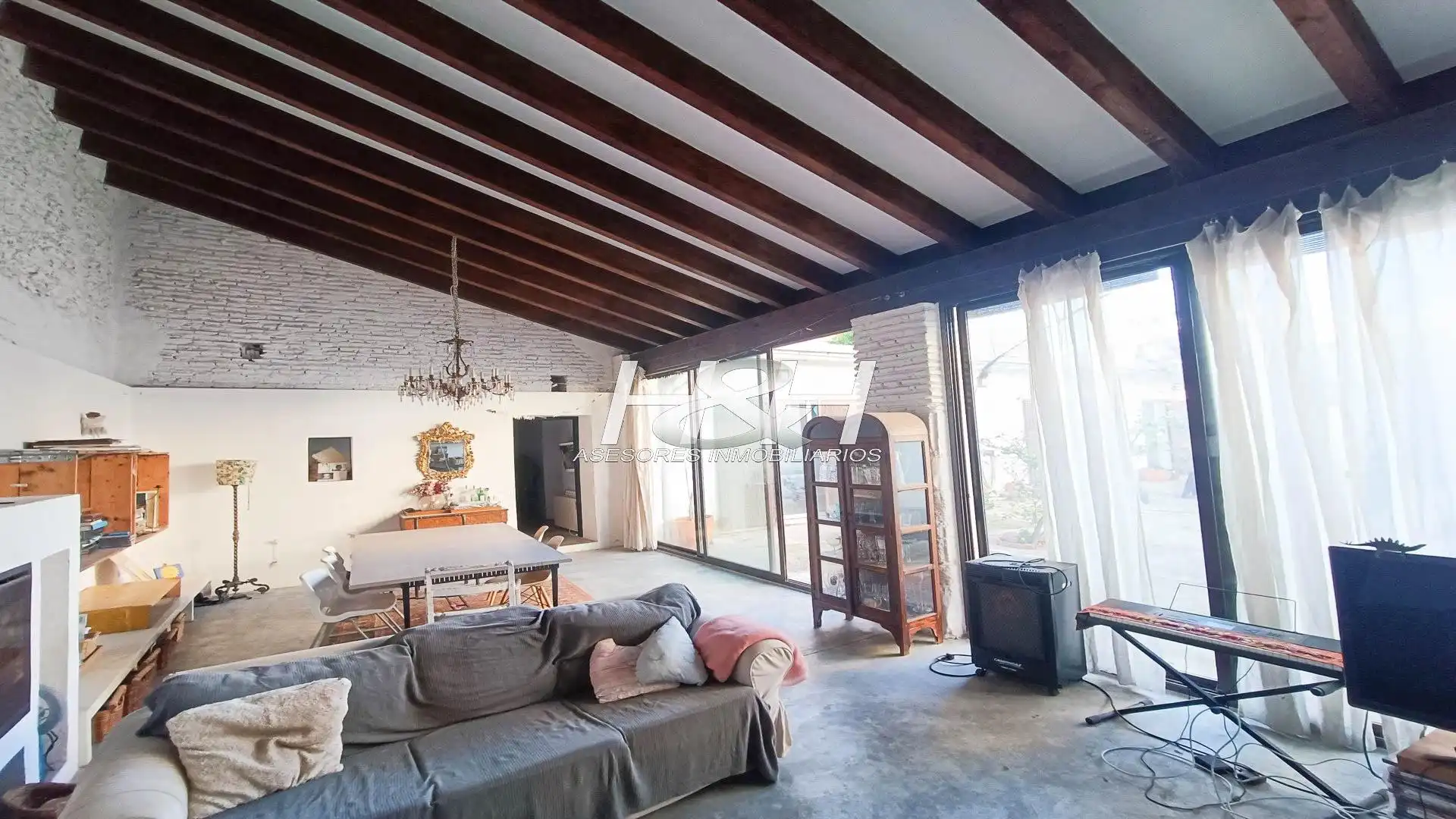 Living room of Houses for sale in Valencia  with Heating, Private garden and Terrace