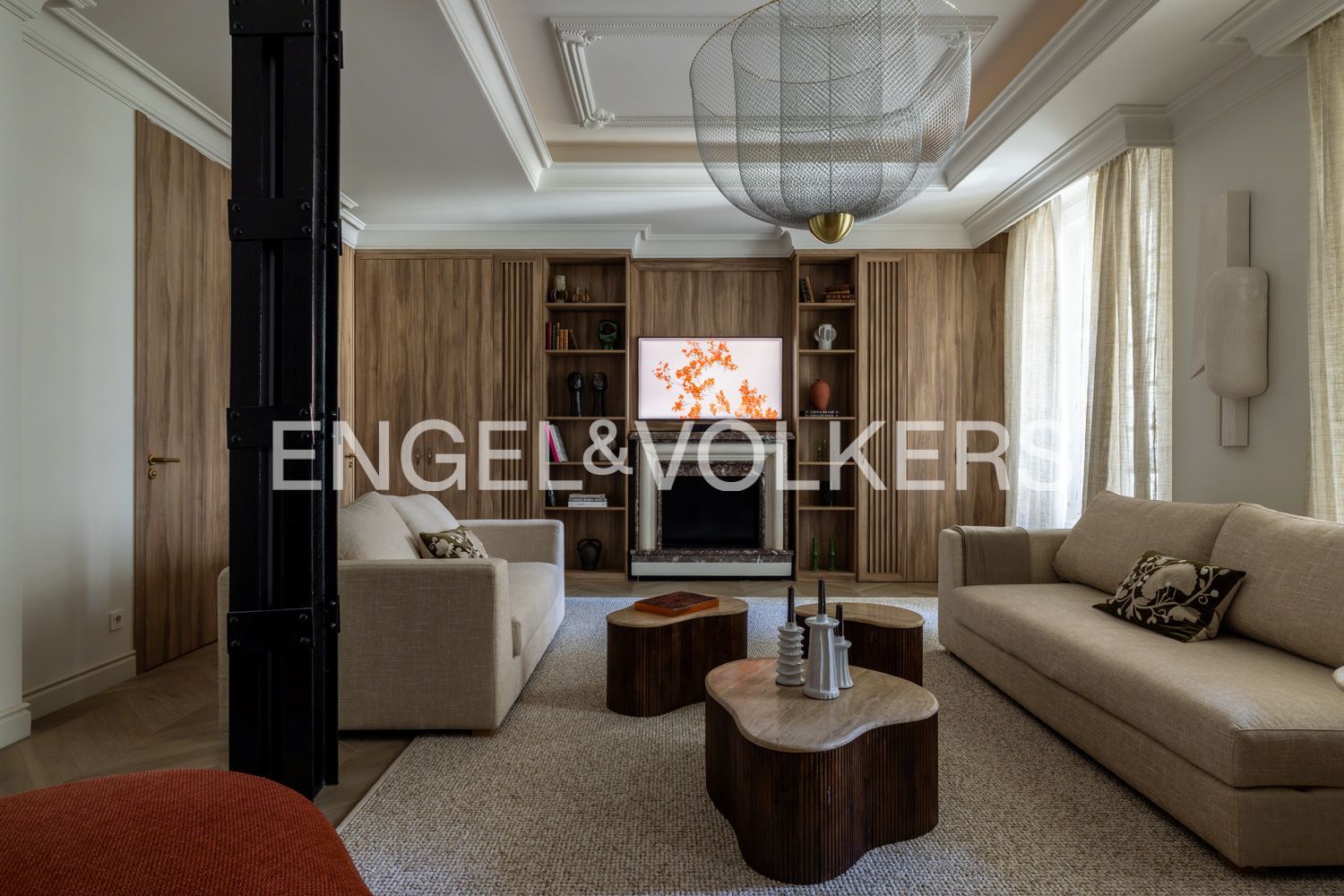 Sala d'estar de Pis en venda en  Madrid Capital amb Calefacció i Moblat