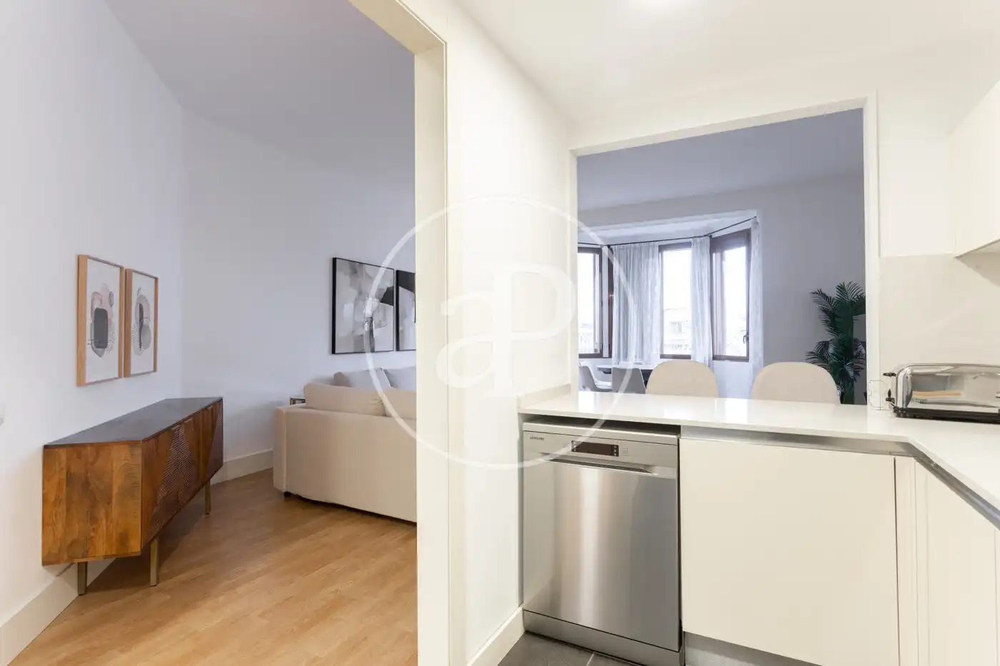 Esszimmer von Wohnung zur Miete in Barcelona mit Klimaanlage, Heizung und Möbliert