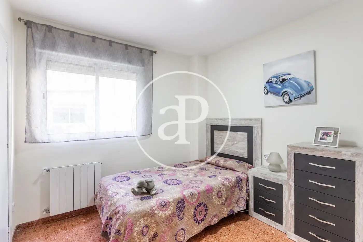 Bedroom of Flat for rent in Valencia  with Heating, Furnished and Balcony