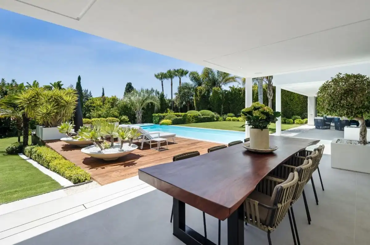 Terraza de Casa o chalet en venta en Marbella con Aire acondicionado, Jardín privado y Terraza