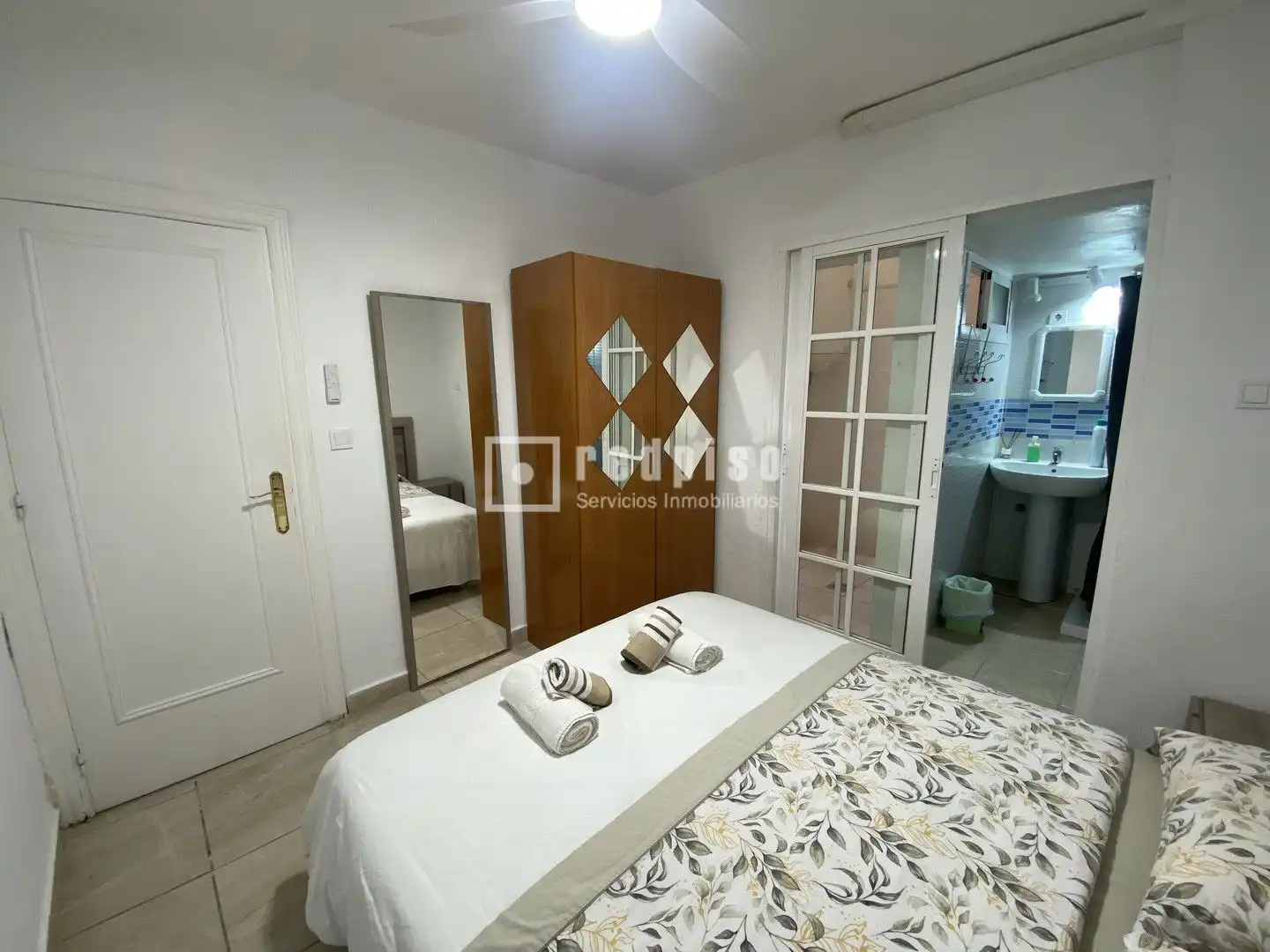 Schlafzimmer von Wohnungen zur Miete in Málaga mit Heizung, Terrasse und Möbliert