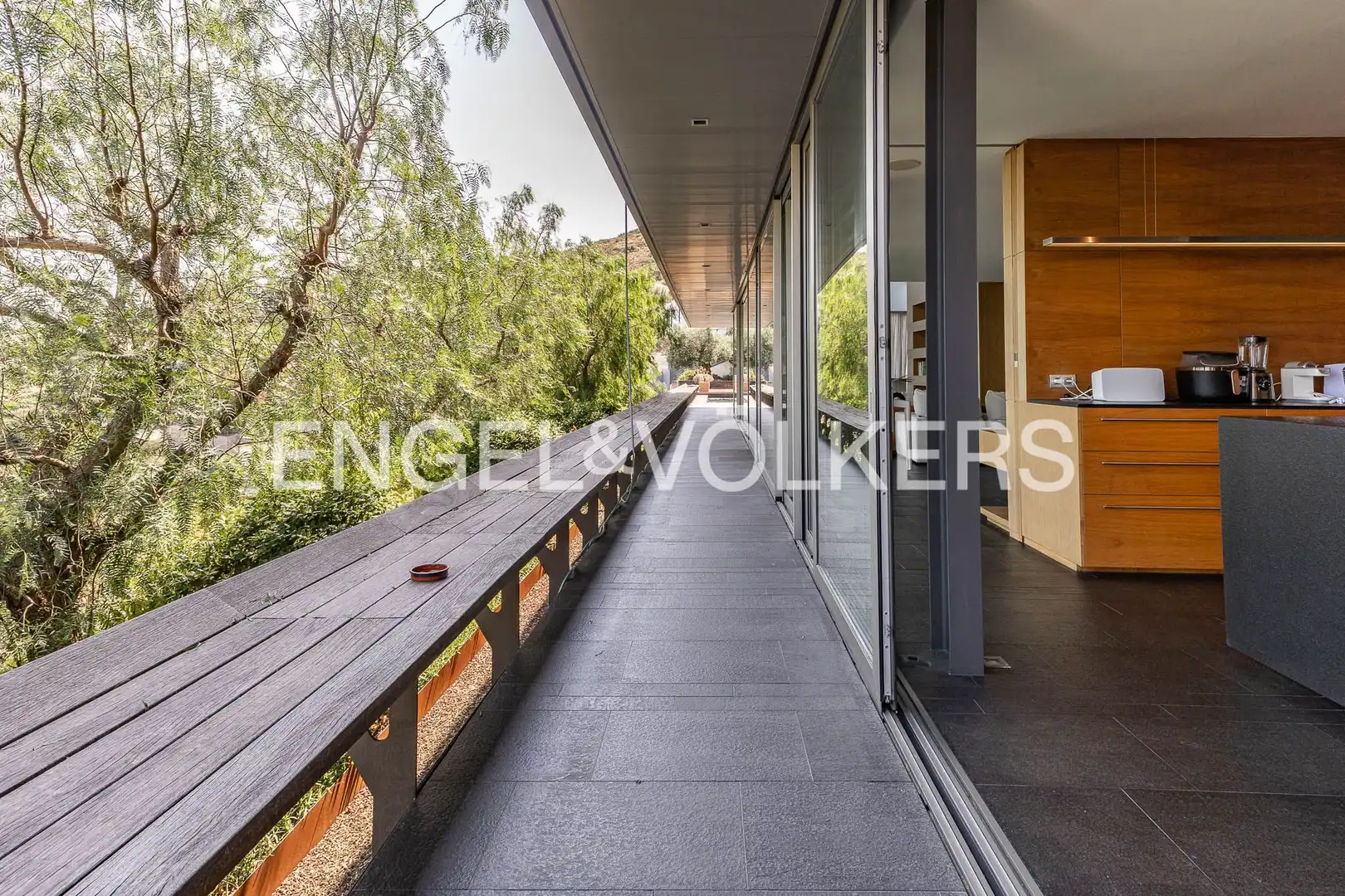 Terraza de Casa o chalet de alquiler en Alella con Aire acondicionado, Calefacción y Jardín privado