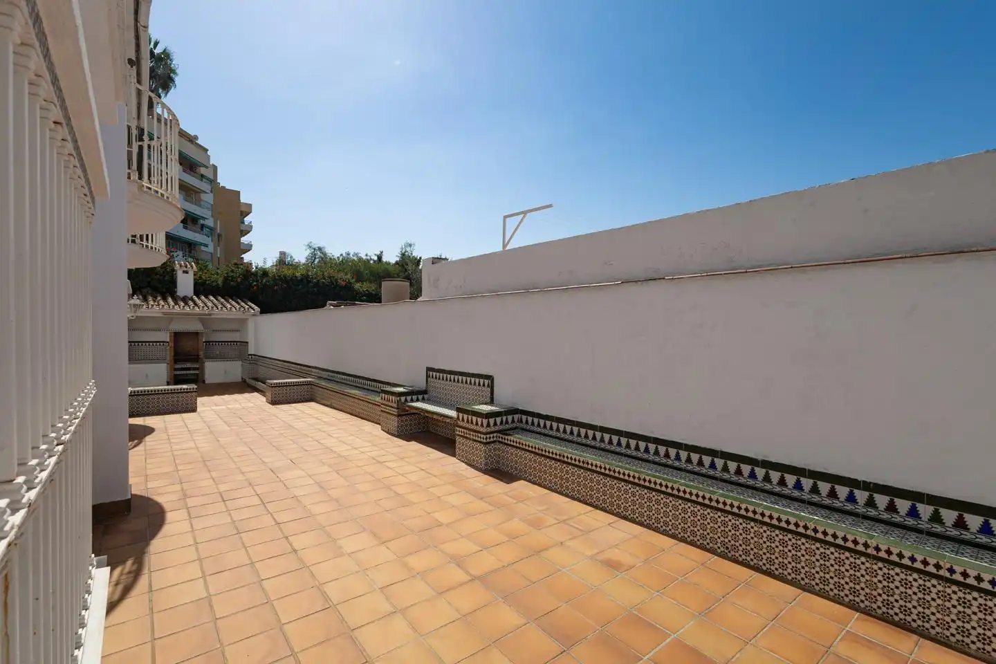 Terrassa de Casa o xalet en venda en Málaga amb Jardí privat, Terrassa i Piscina