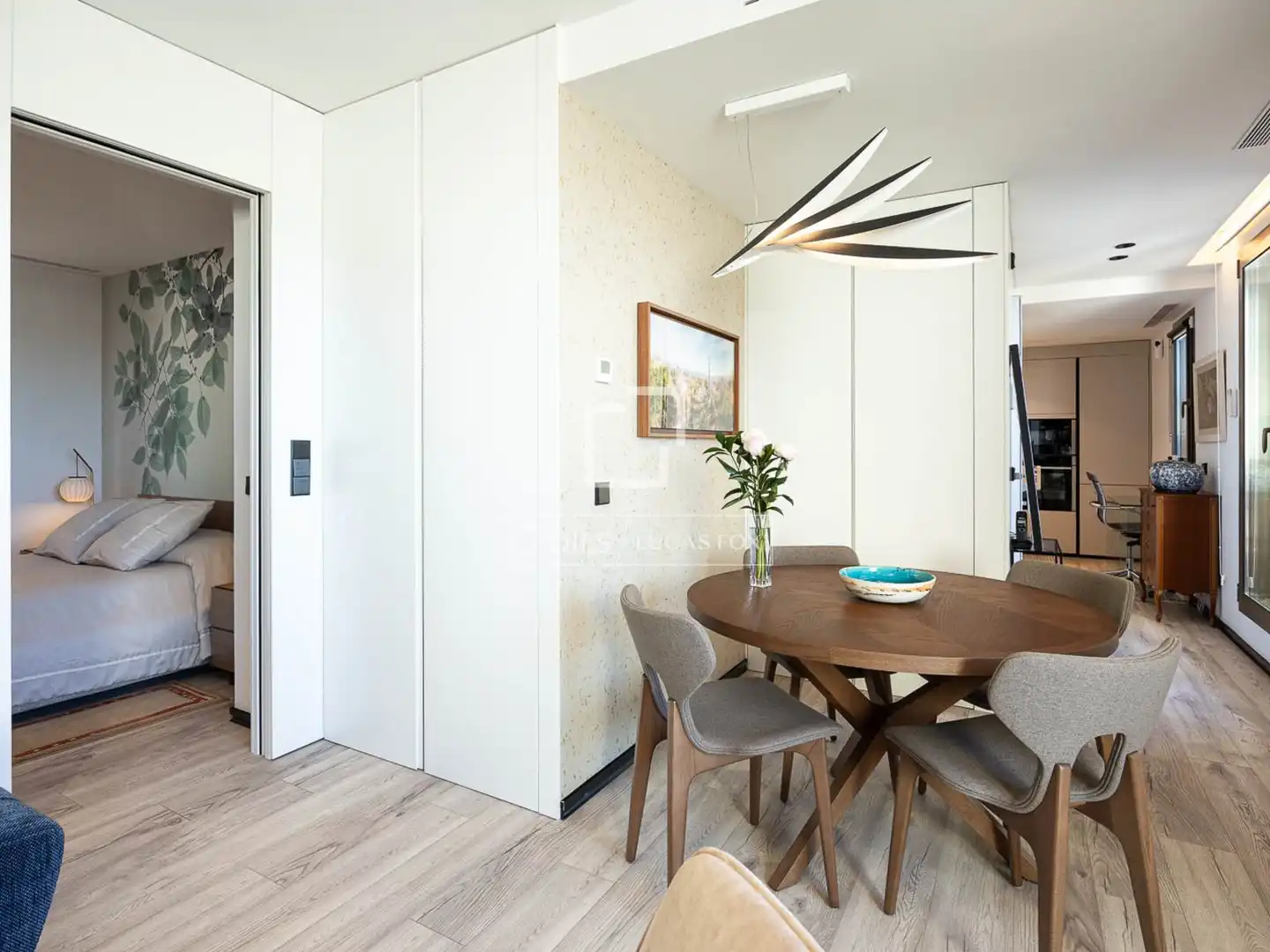 Esszimmer von Dachboden zum Verkauf in Barcelona mit Klimaanlage, Heizung und Terrasse
