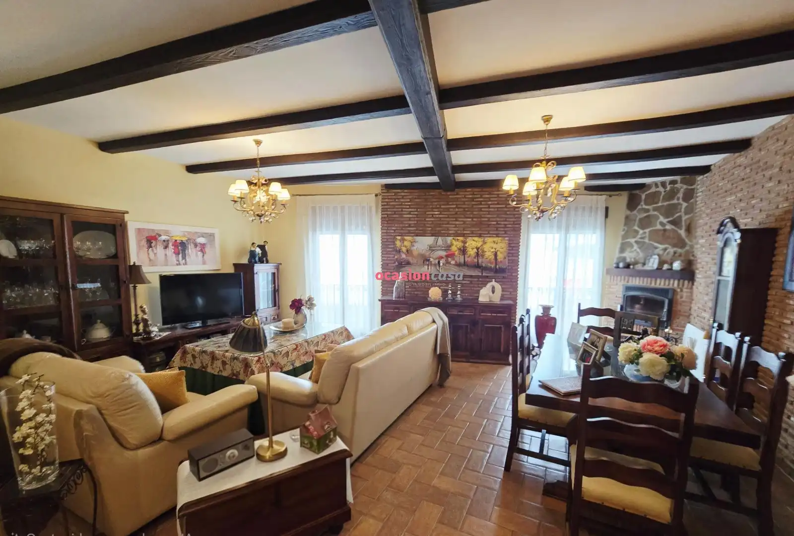 Wohnzimmer von Wohnung zum Verkauf in Pozoblanco mit Klimaanlage, Heizung und Möbliert