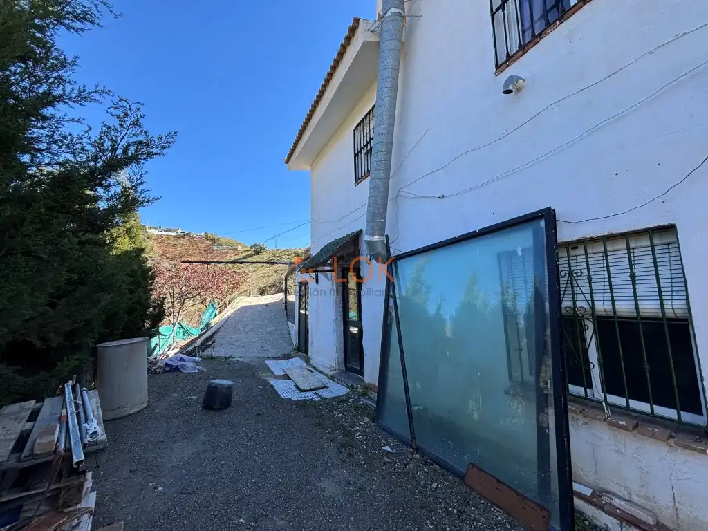 Exterior view of Houses for sale in El Borge  with Terrace and Swimming Pool