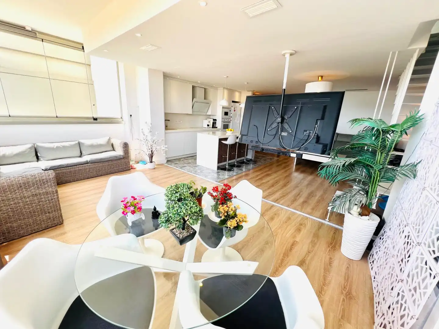 Living room of Attic for sale in Elche / Elx  with Air Conditioner, Heating and Private garden