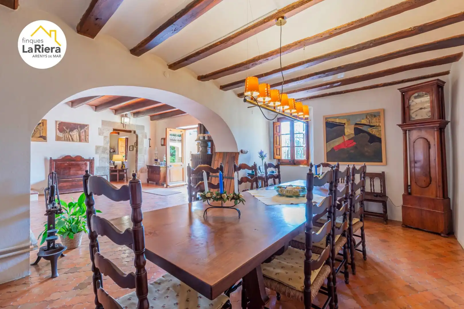 Dining room of Houses for sale in Arenys de Munt  with Air Conditioner, Heating and Private garden