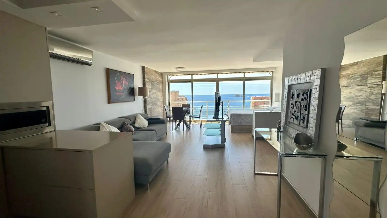 Living room of Lofts for sale in Benidorm  with Air Conditioner, Private garden and Furnished