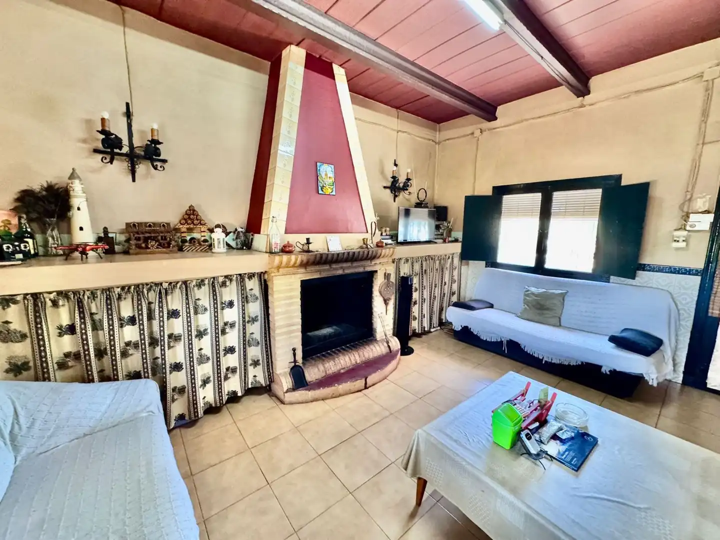 Sala d'estar de Finca rústica en venda en Membrilla