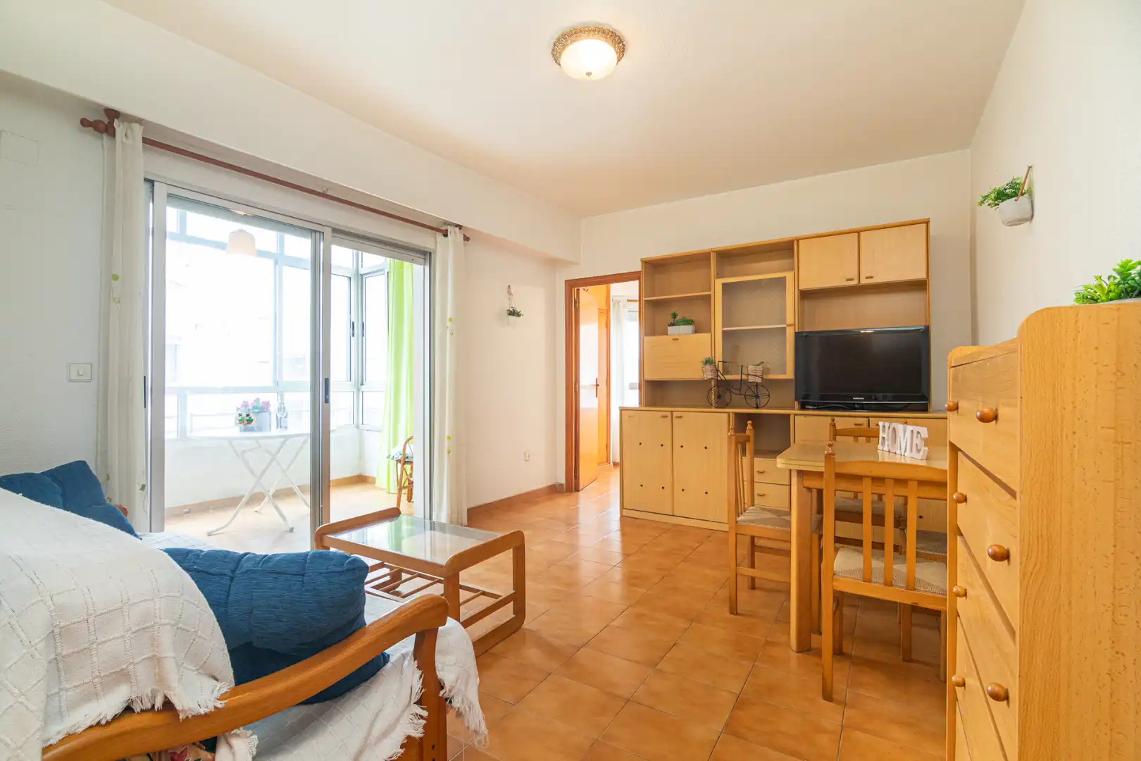 Wohnzimmer von Wohnung zum Verkauf in Santa Pola mit Klimaanlage, Möbliert und Balkon