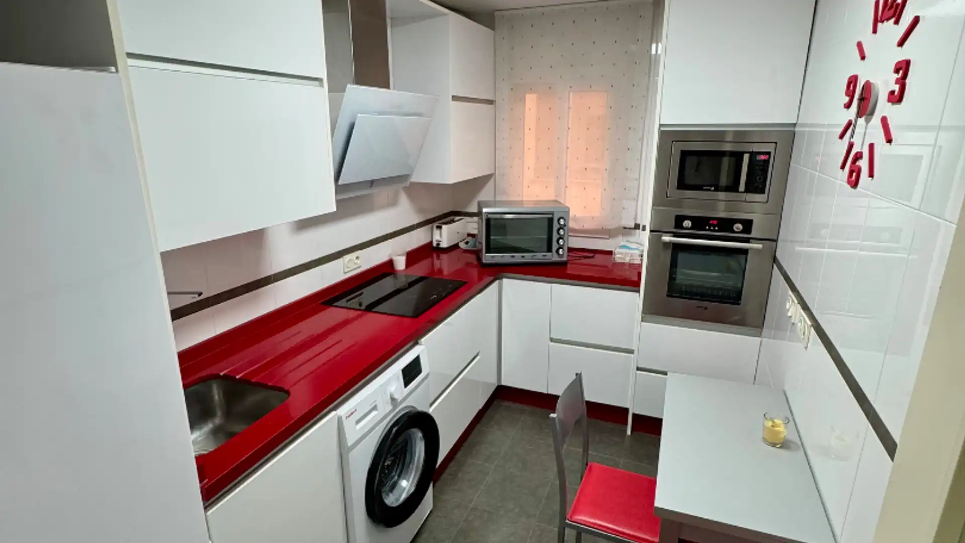 Cuina de Pis de lloguer en El Ejido amb Aire condicionat, Calefacció i Terrassa