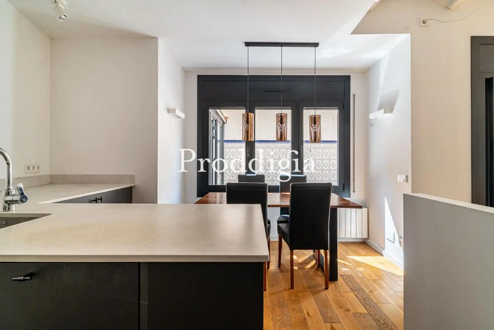 Kitchen of Flat for rent in Barcelona  with Air Conditioner, Terrace and Storage room