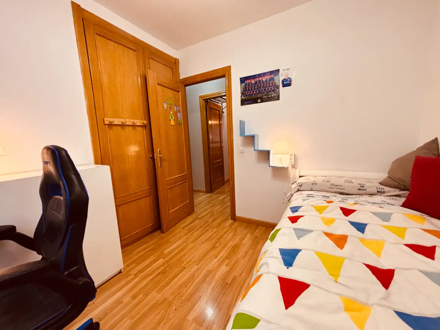 Bedroom of Flat for rent in Getafe  with Air Conditioner, Parquet flooring and Washing machine