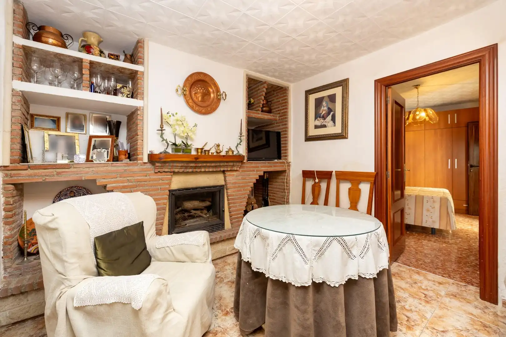 Sala d'estar de Casa adosada en venda en Lecrín amb Terrassa, Traster i Balcó
