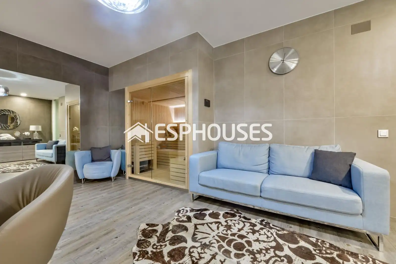 Sala de estar de Casa o chalet en venta en Finestrat con Aire acondicionado, Calefacción y Piscina