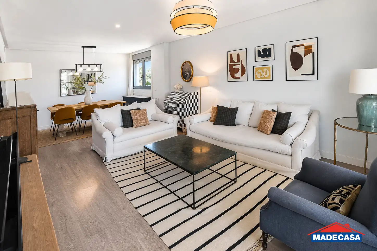 Sala de estar de Ático en venta en Pozuelo de Alarcón con Aire acondicionado, Calefacción y Jardín privado