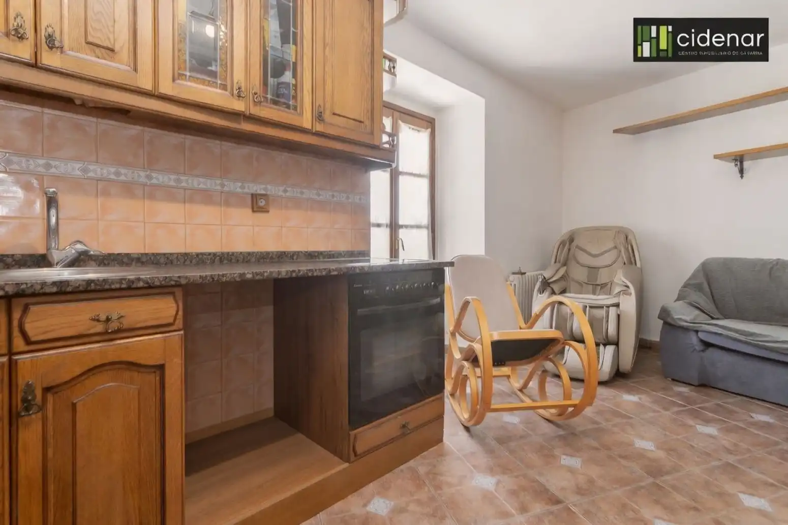 Cocina de Casa adosada en venta en Valle de Yerri / Deierri con Calefacción, Jardín privado y Parquet