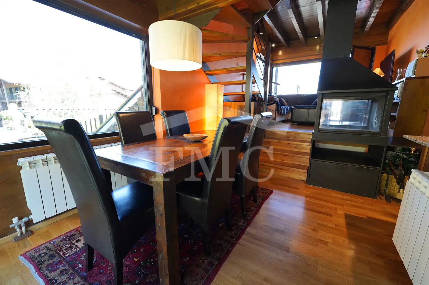 Dining room of Houses for sale in Alp  with Heating, Parquet flooring and Terrace