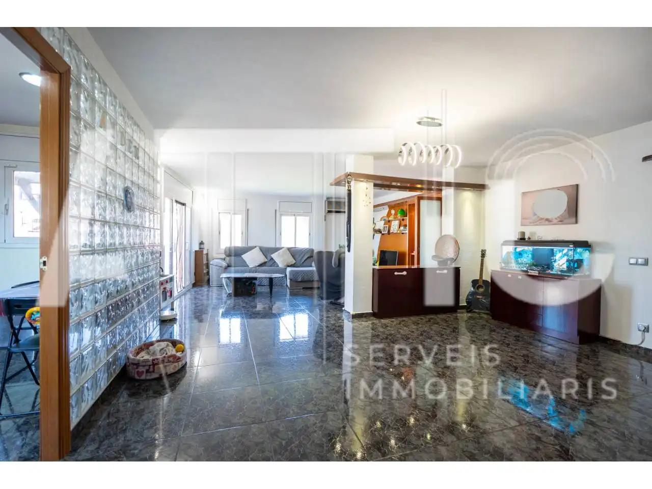 Sala de estar de Ático en venta en Polinyà con Aire acondicionado, Calefacción y Terraza