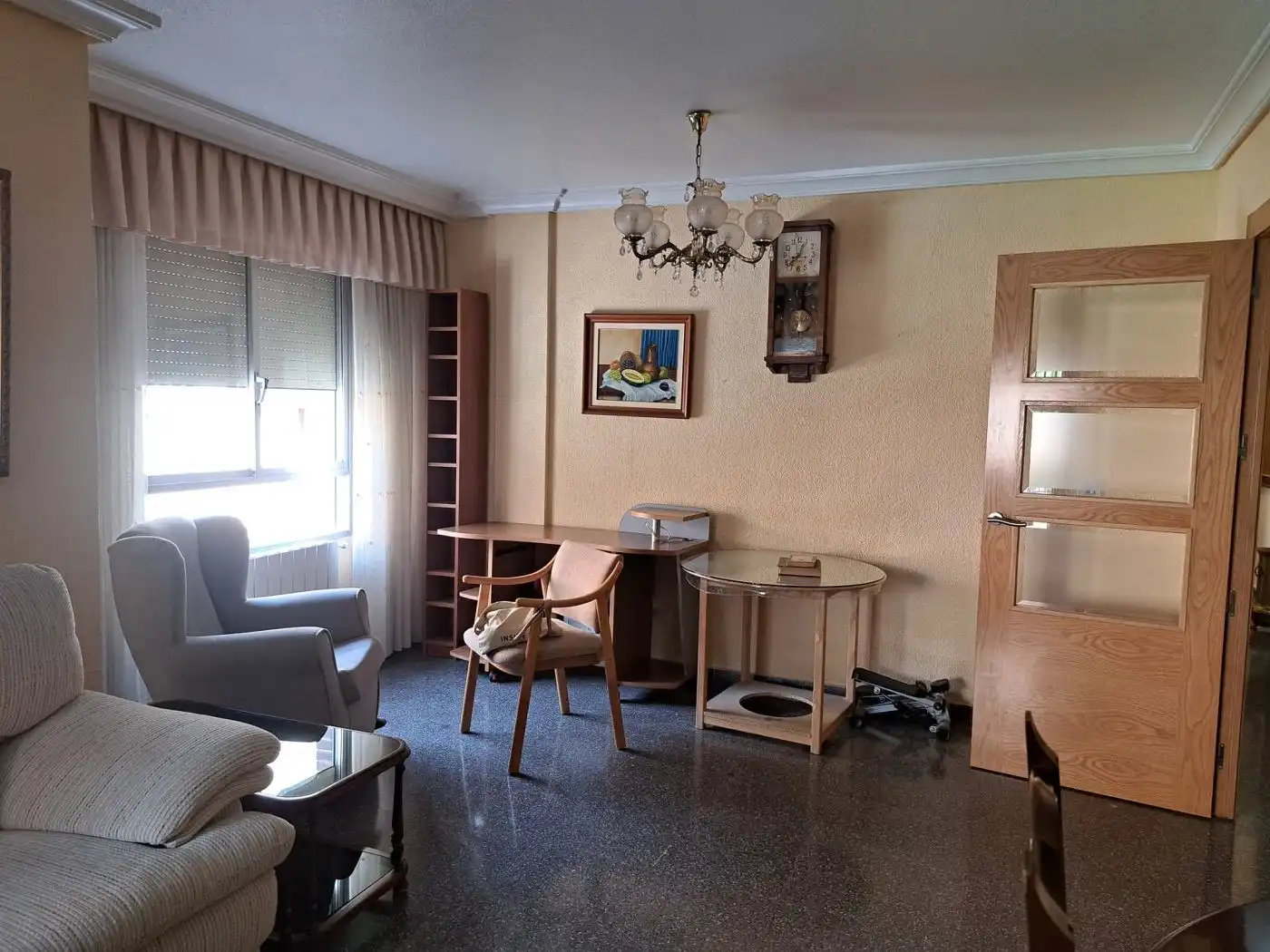 Sala de estar de Piso de alquiler en  Murcia Capital con Aire acondicionado, Calefacción y Terraza