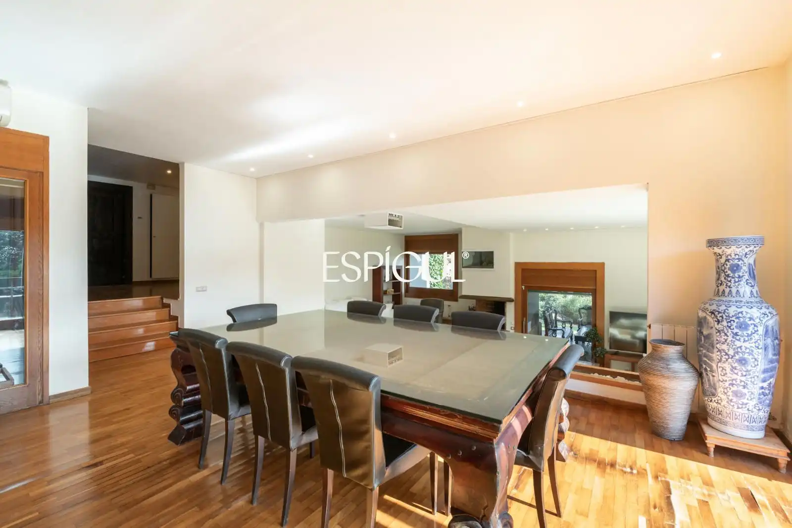 Dining room of Houses for sale in Sant Cugat del Vallès  with Air Conditioner, Heating and Private garden