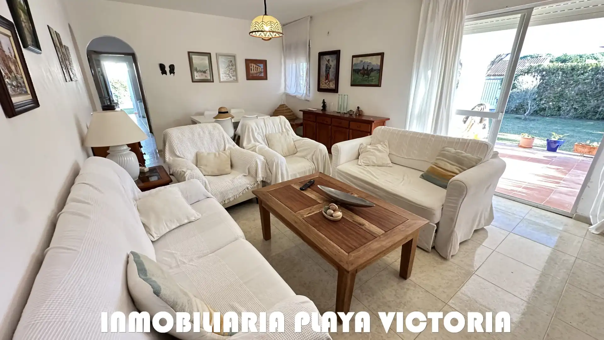 Sala de estar de Casa o chalet en venta en Conil de la Frontera con Aire acondicionado, Jardín privado y Piscina