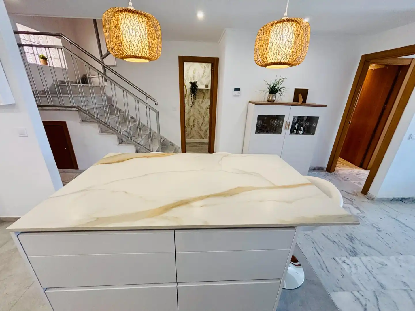 Cuina de Àtic en venda en Benalmádena amb Aire condicionat, Jardí privat i Terrassa