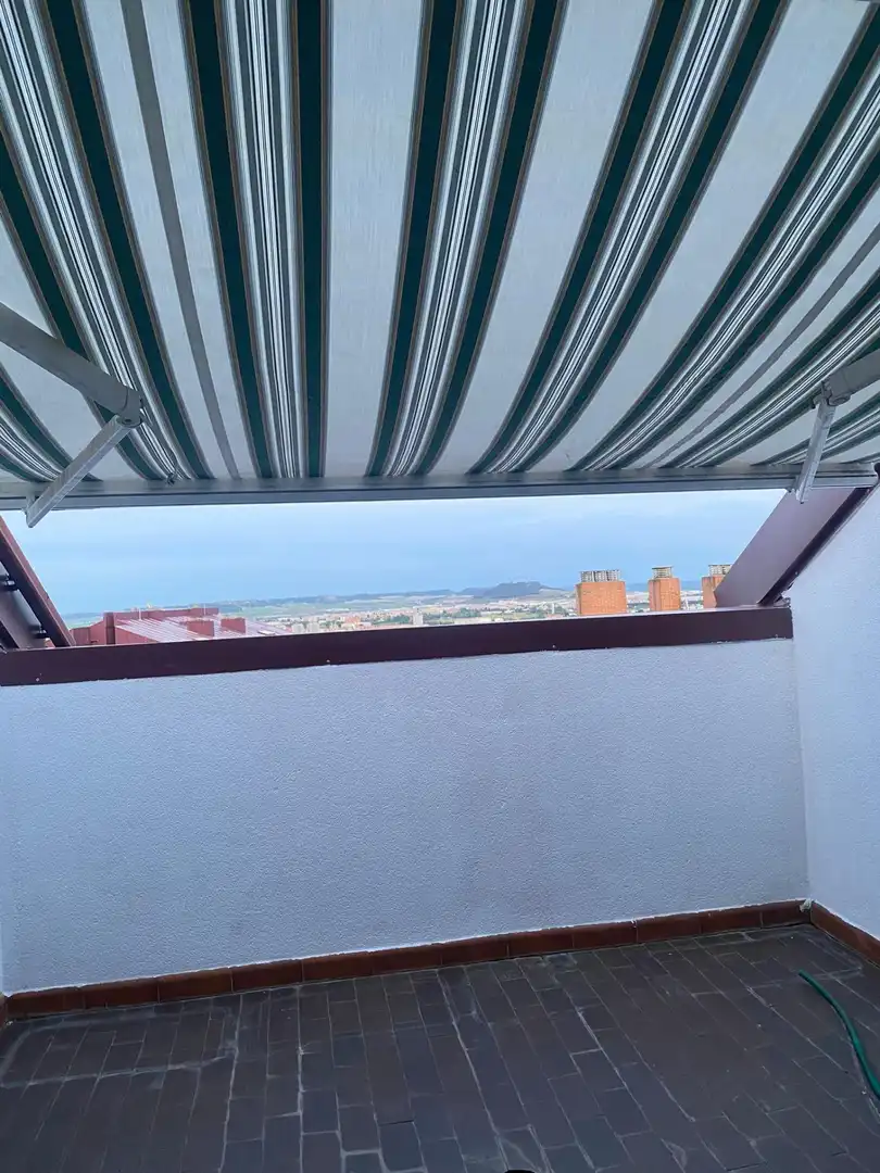 Balcony of Attic for rent in Valladolid  with Heating, Terrace and Storage room