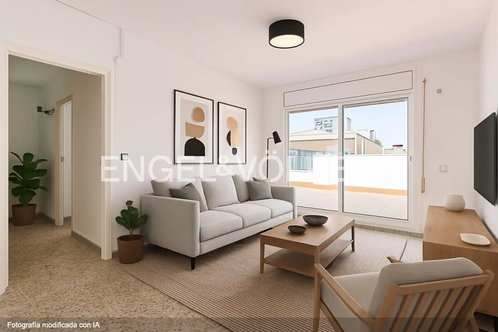 Sala de estar de Piso en venta en Sant Boi de Llobregat con Calefacción, Terraza y Balcón