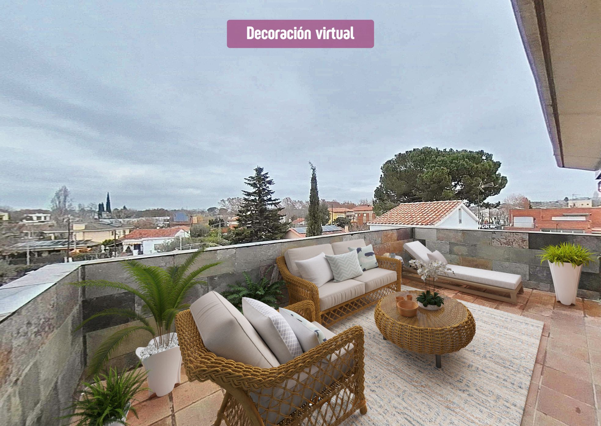 Terrassa de Casa o xalet en venda en Sant Cugat del Vallès amb Aire condicionat, Calefacció i Jardí privat