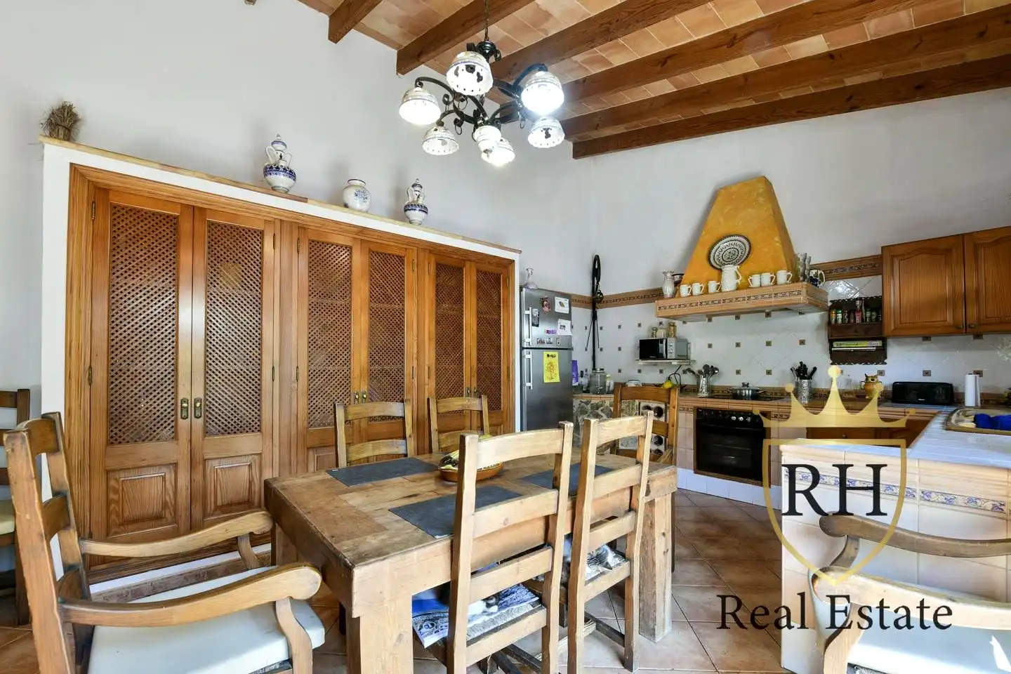 Cocina de Finca rústica en venta en Artà con Jardín privado, Terraza y Trastero