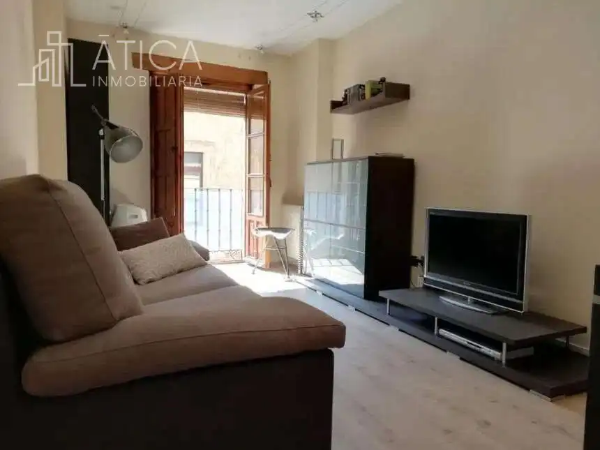 Sala de estar de Ático de alquiler en Salamanca Capital con Calefacción, Terraza y Amueblado