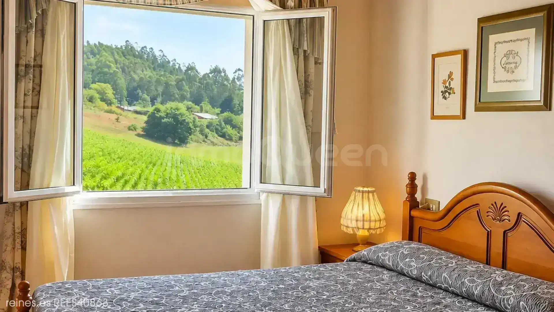 Bedroom of Houses for sale in Trabada  with Air Conditioner, Heating and Private garden