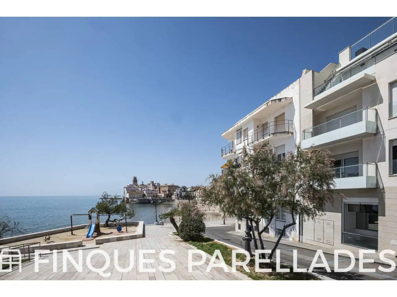 Exterior view of Attic for sale in Sitges  with Air Conditioner, Heating and Parquet flooring