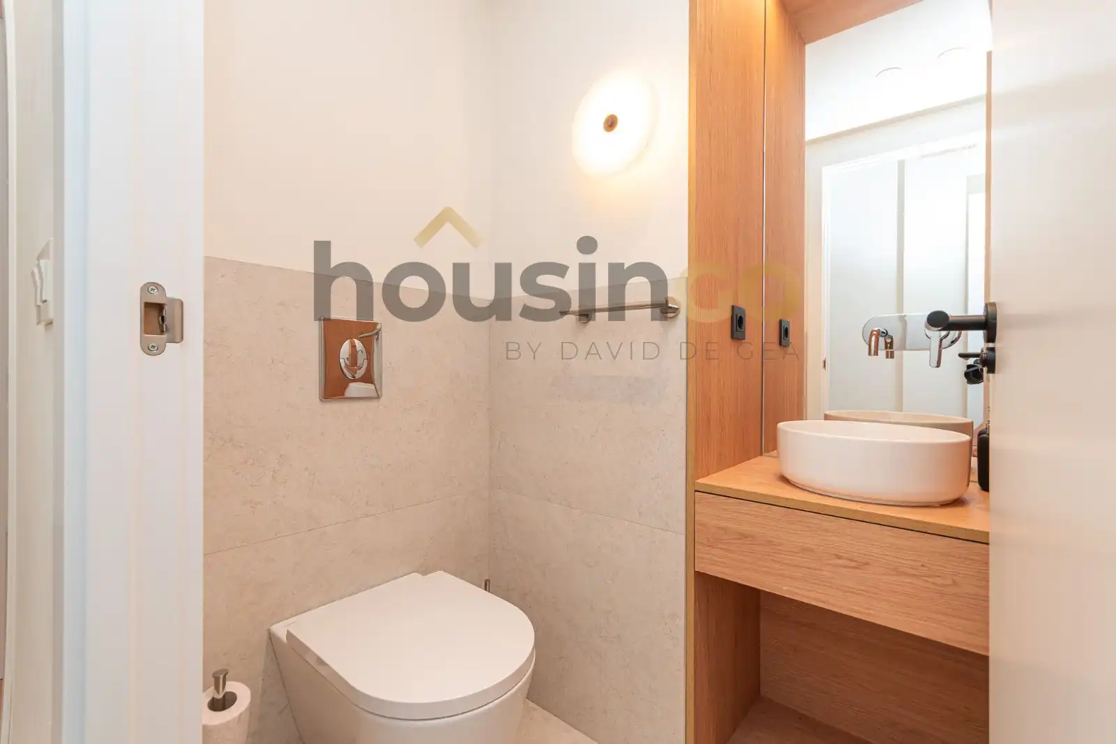 Badezimmer von Wohnung zum Verkauf in Madrid mit Klimaanlage, Heizung und Parkett
