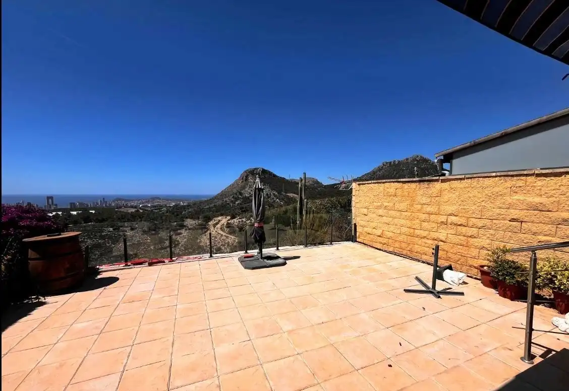 Terrace of Flat for sale in La Nucia  with Air Conditioner, Private garden and Storage room