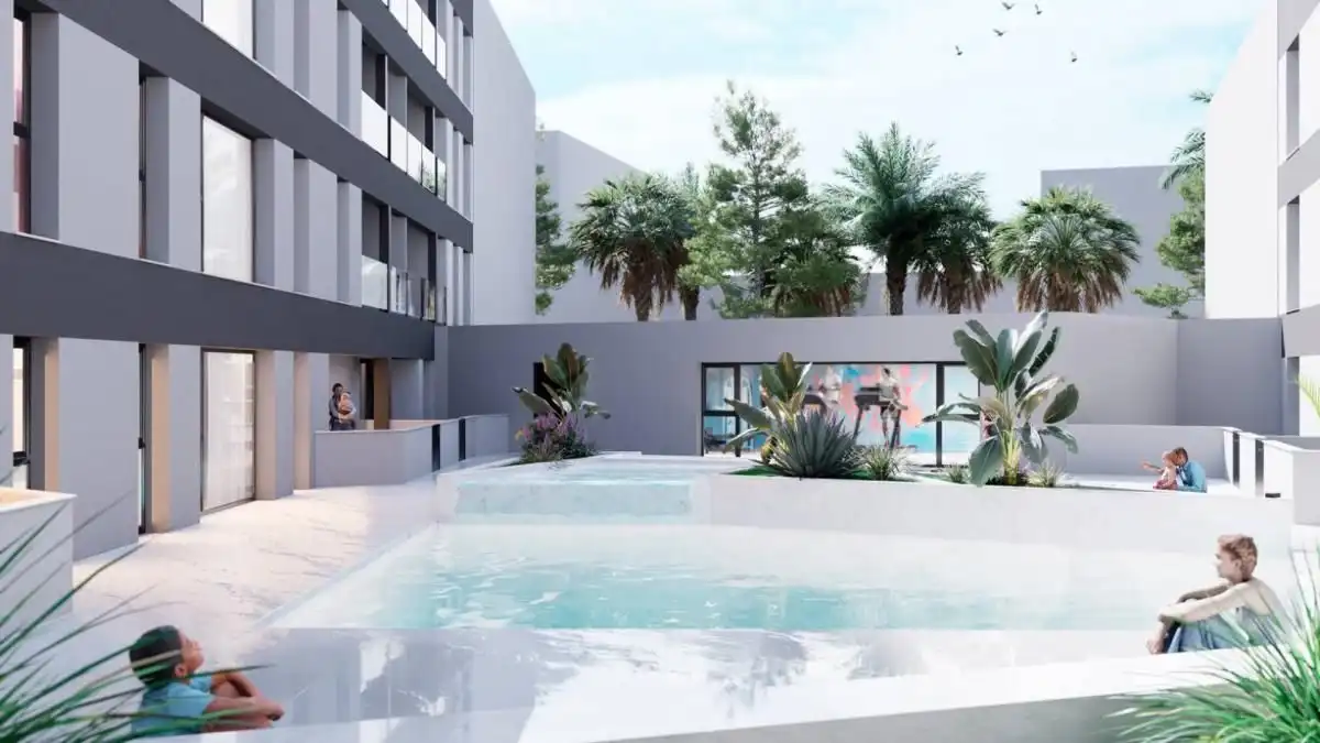 Piscina de Apartamento en venta en San Pedro del Pinatar con Terraza, Balcón y Piscina comunitaria