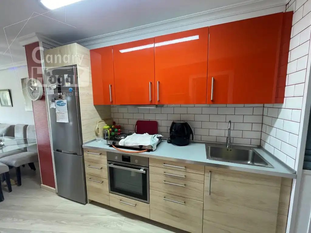 Cocina de Apartamento en venta en Granadilla de Abona con Calefacción, Jardín privado y Amueblado