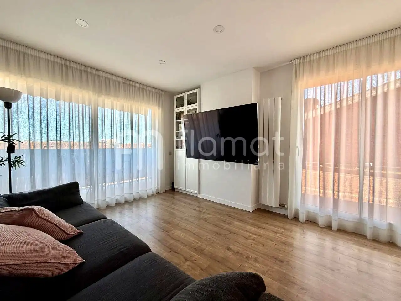 Wohnzimmer von Dachboden zum Verkauf in Malgrat de Mar mit Klimaanlage und Terrasse