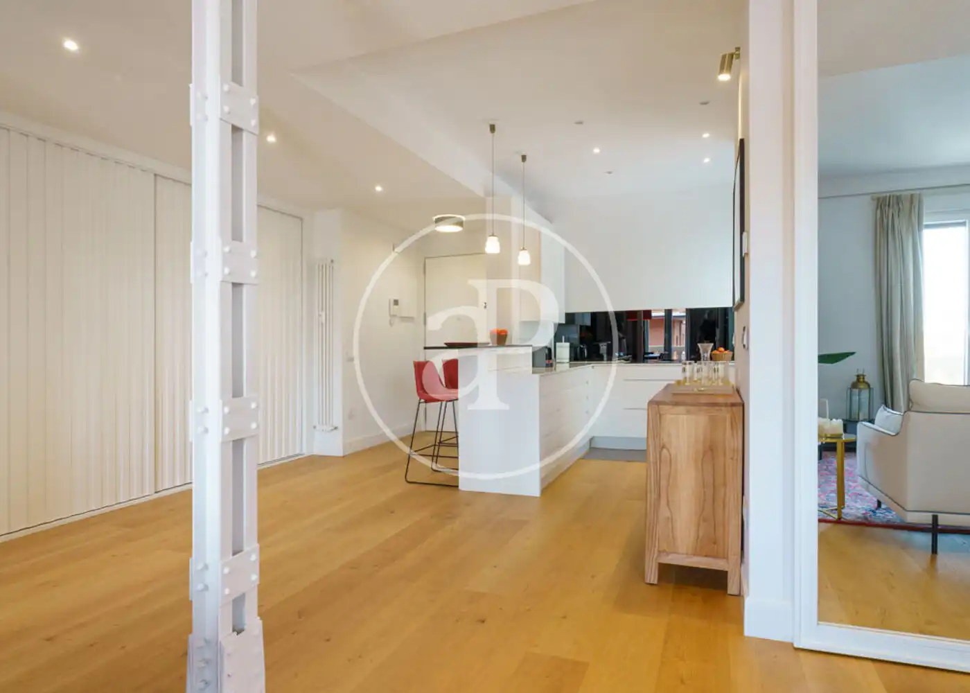 Kitchen of Flat for rent in Madrid  with Air Conditioner, Heating and Furnished