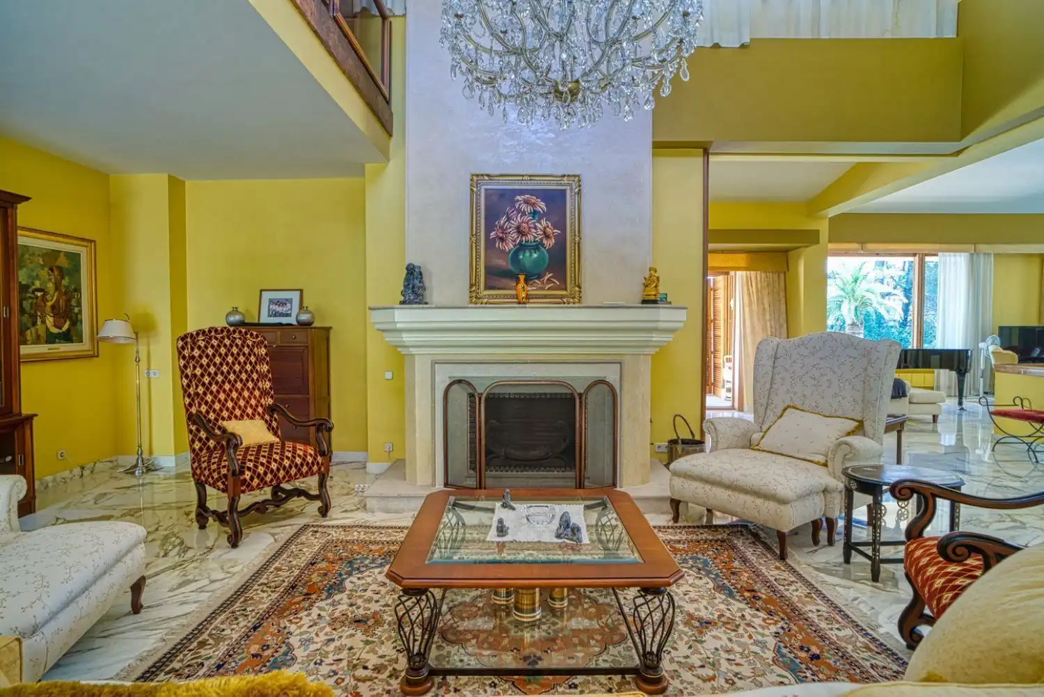 Sala d'estar de Casa o xalet en venda en  Palma de Mallorca amb Aire condicionat, Calefacció i Jardí privat