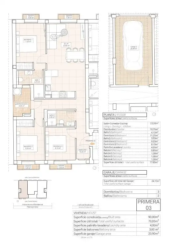 Apartamento con terraza en venta en Hondón de las Nieves / El Fondó de les Neus, imagen 9
