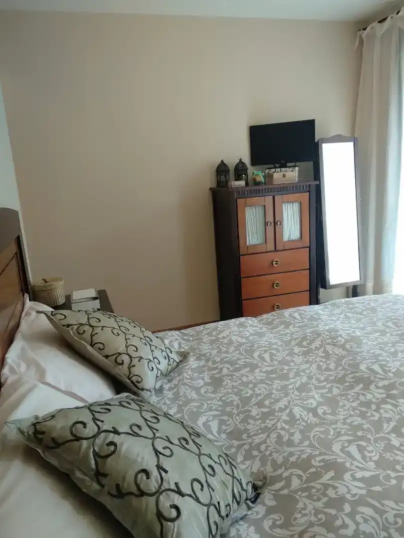 Bedroom of Flat for sale in Boqueixón  with Parquet flooring, Storage room and Furnished