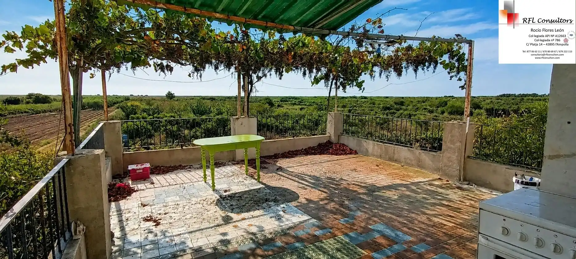 Terraza de Finca rústica en venta en Cabanes con Jardín privado y Terraza