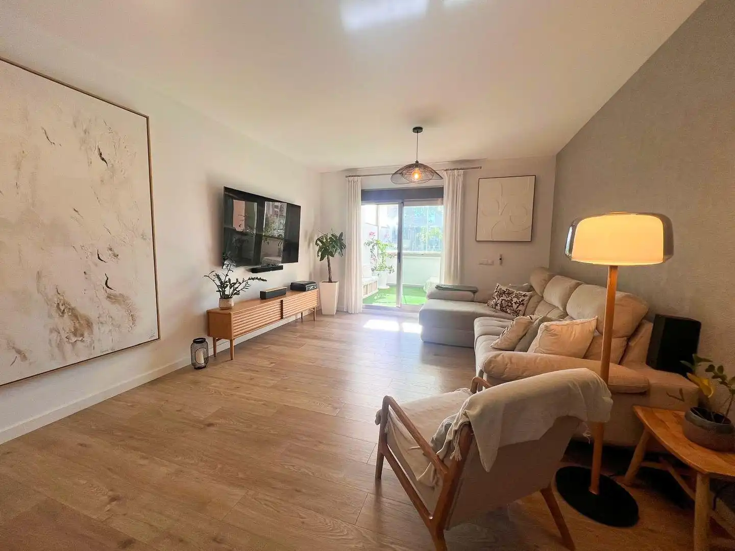 Living room of Flat for sale in Torremolinos  with Air Conditioner, Private garden and Terrace