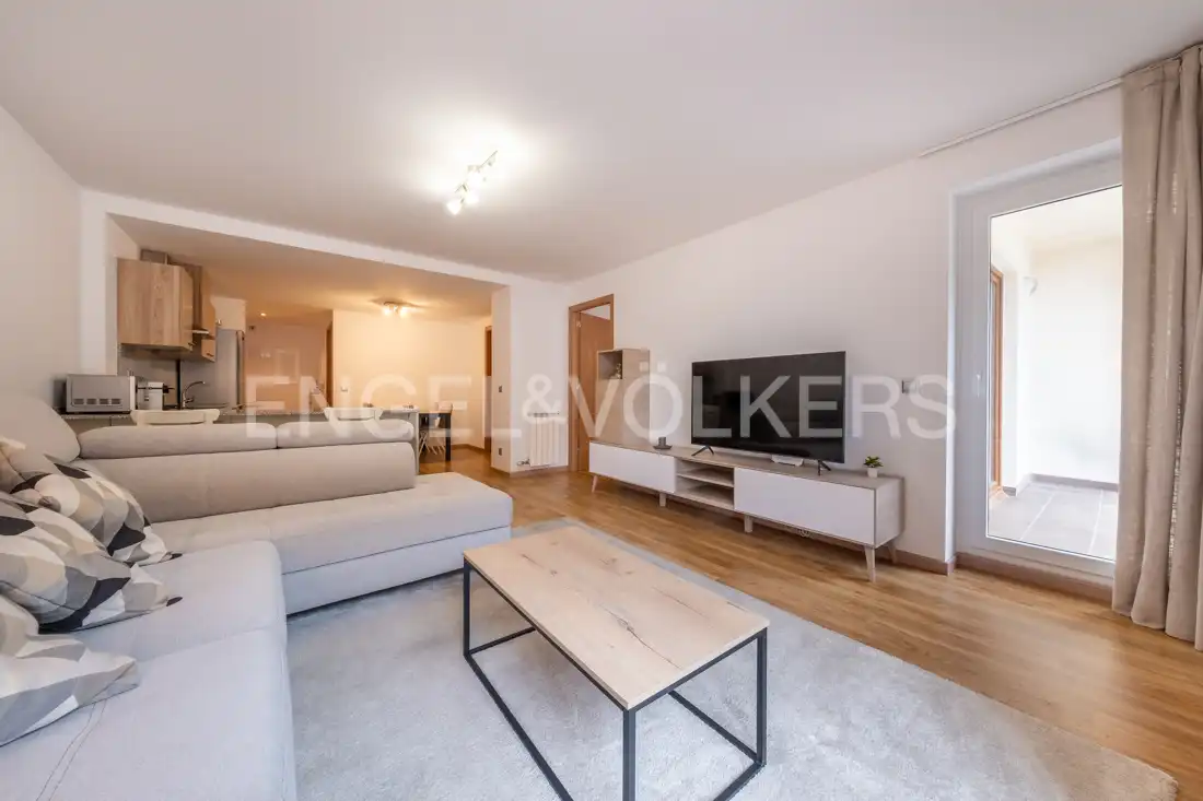 Sala de estar de Piso de alquiler en La Massana con Calefacción, Parquet y Terraza